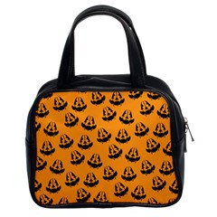 Halloween Jackolantern Pumpkins Icreate Classic Handbags (2 Sides) by iCreate