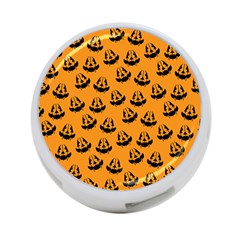 Halloween Jackolantern Pumpkins iCreate 4-Port USB Hub (One Side)