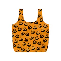 Halloween Jackolantern Pumpkins Icreate Full Print Recycle Bags (s)  by iCreate