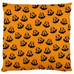 Halloween Jackolantern Pumpkins iCreate Large Flano Cushion Case (Two Sides) Front