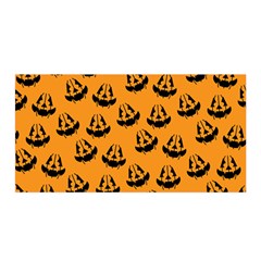 Halloween Jackolantern Pumpkins Icreate Satin Wrap by iCreate