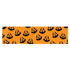 Halloween Jackolantern Pumpkins Icreate Satin Scarf (oblong) by iCreate