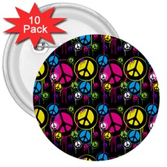 Peace Drips iCreate 3  Buttons (10 pack) 