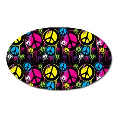 Peace Drips iCreate Oval Magnet