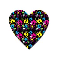 Peace Drips iCreate Heart Magnet