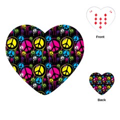 Peace Drips Icreate Playing Cards (heart) 