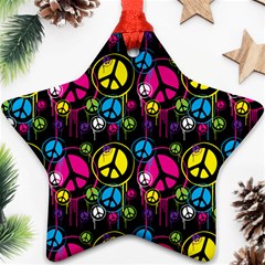 Peace Drips iCreate Star Ornament (Two Sides)