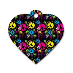 Peace Drips iCreate Dog Tag Heart (One Side)