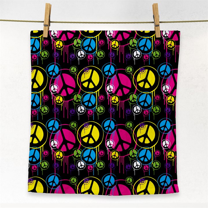 Peace Drips iCreate Face Towel