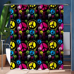 Peace Drips iCreate Shower Curtain 60  x 72  (Medium) 