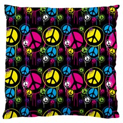 Peace Drips iCreate Large Cushion Case (One Side)