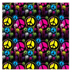 Peace Drips iCreate Large Satin Scarf (Square)