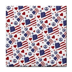 Peace Love America Icreate Tile Coasters