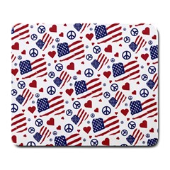 Peace Love America Icreate Large Mousepads by iCreate