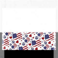 Peace Love America Icreate Rectangular Jigsaw Puzzl by iCreate