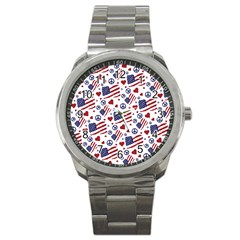 Peace Love America Icreate Sport Metal Watch by iCreate