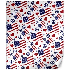 Peace Love America Icreate Canvas 20  X 24  