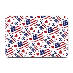 Peace Love America Icreate Small Doormat 