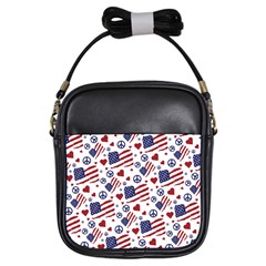 Peace Love America Icreate Girls Sling Bags by iCreate