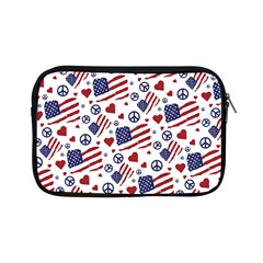 Peace Love America Icreate Apple Ipad Mini Zipper Cases by iCreate