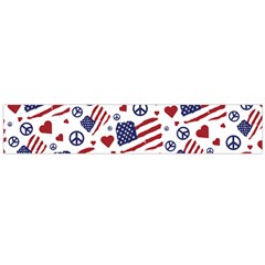 Peace Love America Icreate Flano Scarf (large) by iCreate