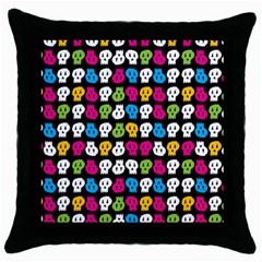 Pattern Painted Skulls Icreate Throw Pillow Case (black) by iCreate