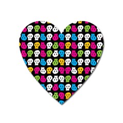 Pattern Painted Skulls Icreate Heart Magnet by iCreate