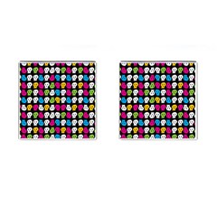 Pattern Painted Skulls Icreate Cufflinks (square) by iCreate