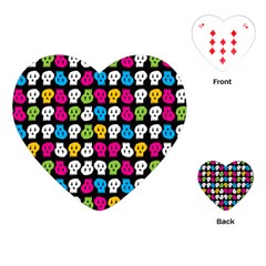 Pattern Painted Skulls Icreate Playing Cards (heart) 