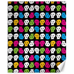 Pattern Painted Skulls Icreate Canvas 16  X 20   by iCreate