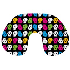 Pattern Painted Skulls Icreate Travel Neck Pillows by iCreate