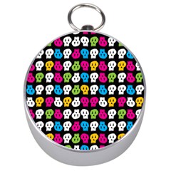 Pattern Painted Skulls Icreate Silver Compasses by iCreate