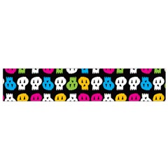 Pattern Painted Skulls Icreate Flano Scarf (small)