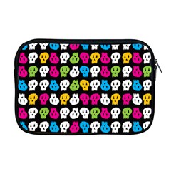 Pattern Painted Skulls Icreate Apple Macbook Pro 17  Zipper Case by iCreate