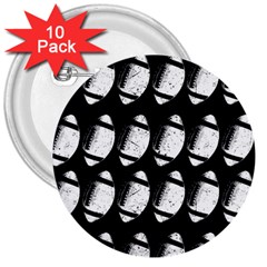 Footballs Icreate 3  Buttons (10 Pack)  by iCreate