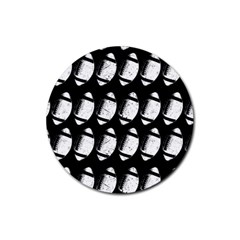 Footballs Icreate Rubber Coaster (round)  by iCreate