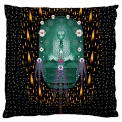 Temple Of Yoga In Light Peace And Human Namaste Style Standard Flano Cushion Case (one Side) by pepitasart