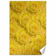 Summer Yellow Roses Dancing In The Season Canvas 20  X 30   by pepitasart