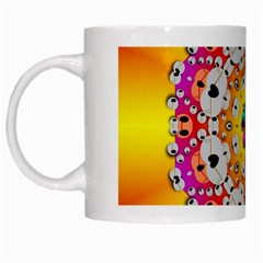 Fantasy Flower In Tones White Mugs by pepitasart