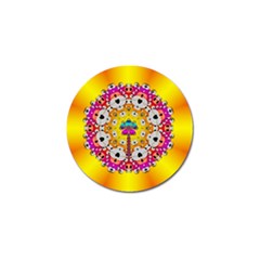 Fantasy Flower In Tones Golf Ball Marker (4 Pack) by pepitasart