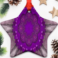 Fantasy-flowers In Harmony  In Lilac Ornament (star)