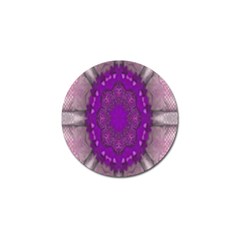 Fantasy-flowers In Harmony  In Lilac Golf Ball Marker by pepitasart