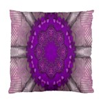 fantasy-flowers in harmony  in lilac Standard Cushion Case (Two Sides) Front