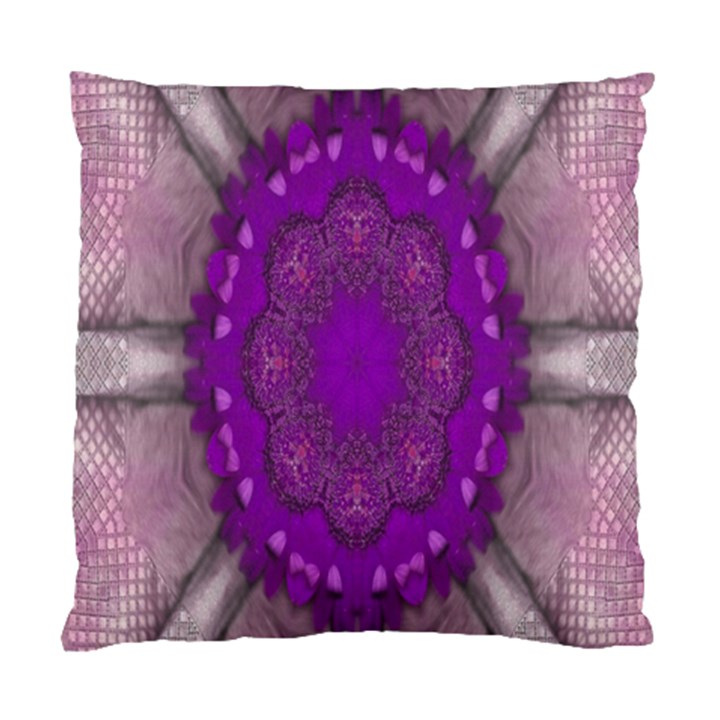 fantasy-flowers in harmony  in lilac Standard Cushion Case (Two Sides)