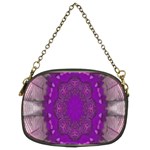 fantasy-flowers in harmony  in lilac Chain Purses (Two Sides)  Front