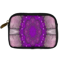 Fantasy-flowers In Harmony  In Lilac Digital Camera Cases by pepitasart