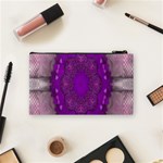 fantasy-flowers in harmony  in lilac Cosmetic Bag (Small)  Back