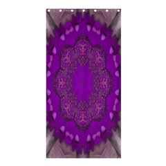 Fantasy-flowers In Harmony  In Lilac Shower Curtain 36  X 72  (stall)  by pepitasart