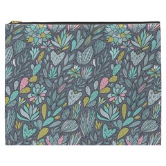 Cactus Pattern Green  Cosmetic Bag (xxxl)  by kostolom3000shop