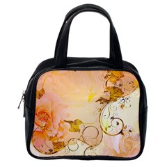 Wonderful Floral Design In Soft Colors Classic Handbags (one Side) by FantasyWorld7